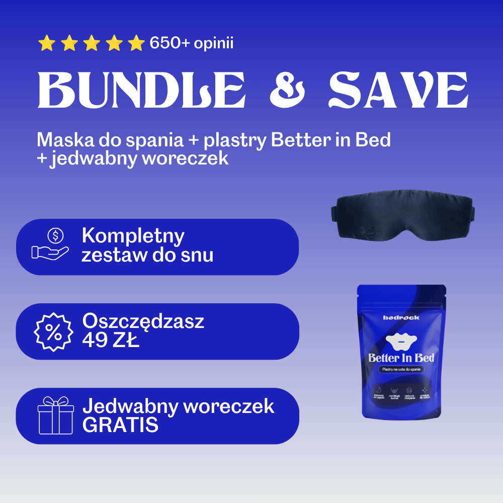 Jedwabna Maska Do Spania Lights Out - BLUE