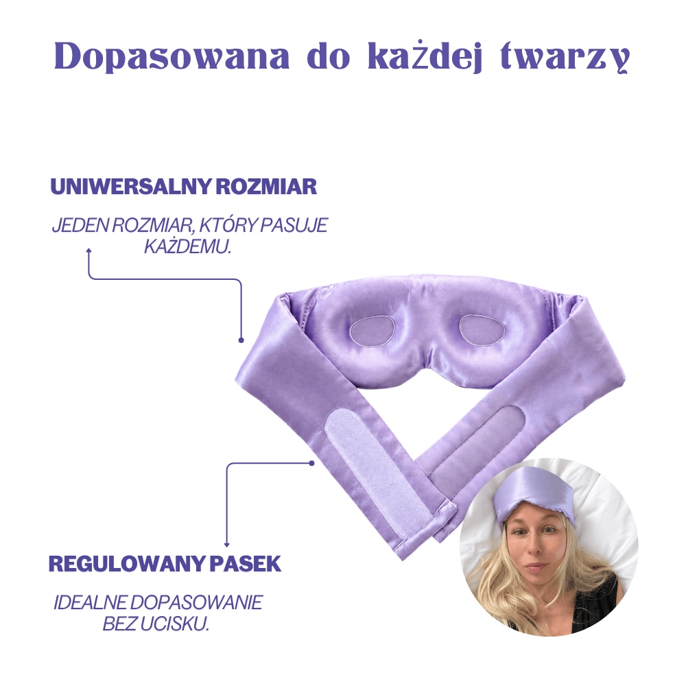 Jedwabna Maska Do Spania Lights Out- Lilac