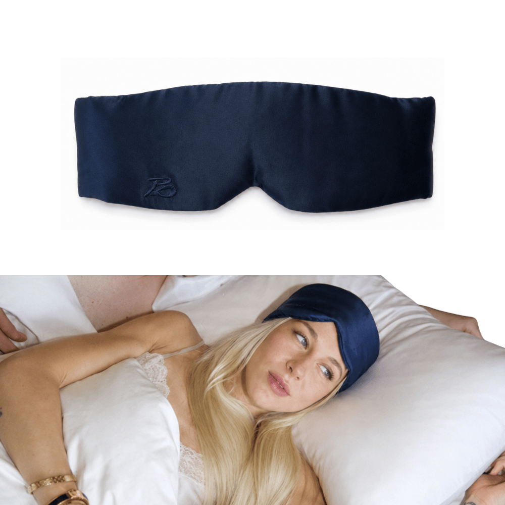 Jedwabna Maska Do Spania Lights Out - BLUE
