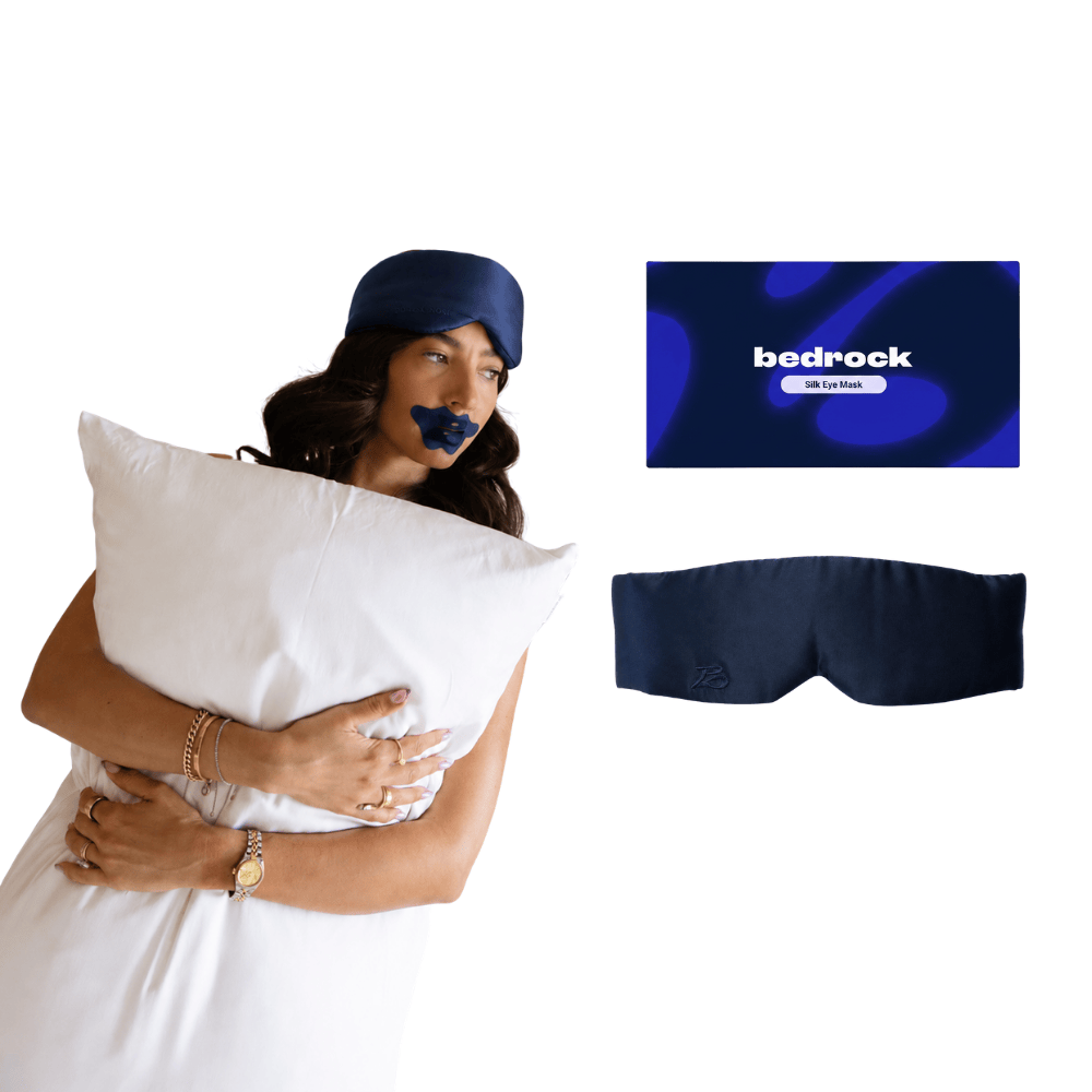 Jedwabna Maska Do Spania Lights Out - BLUE