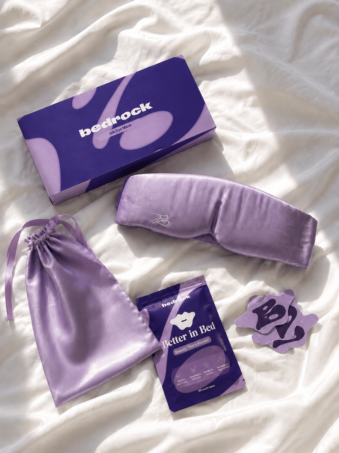 Jedwabna Maska Do Spania Lights Out- Lilac