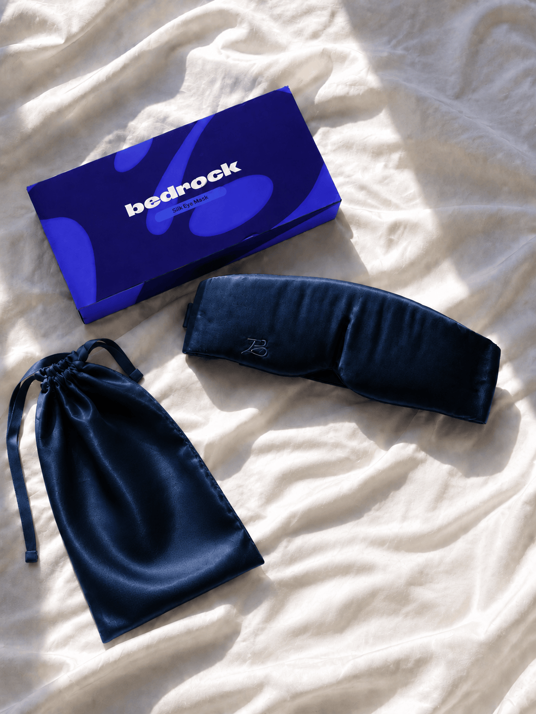 Jedwabna Maska Do Spania Lights Out - Dark Blue